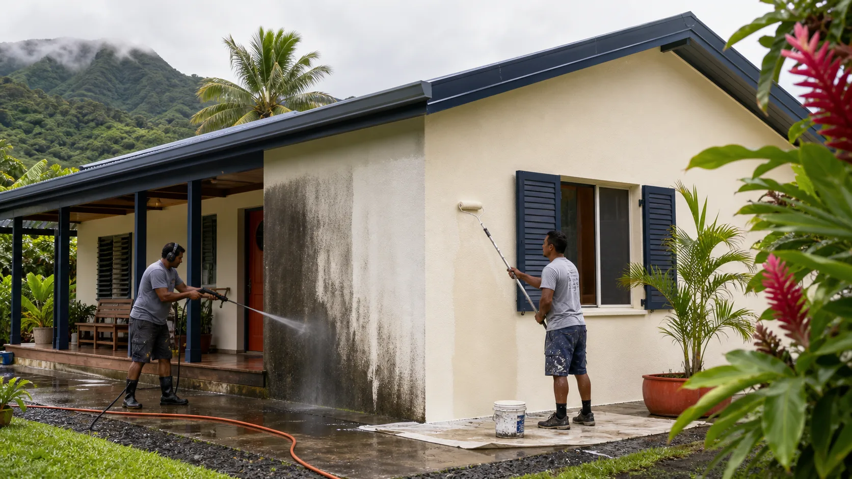 Illustration du service Protection des façades à Tahiti